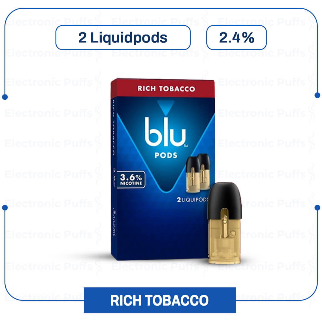 MY BLU INTENSE RICH TOBACCO 2.4% Liquidpods