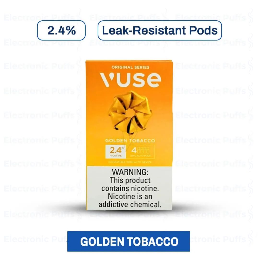 Buy VUSE Alto Golden Tobacco Pods 4 Pk Online