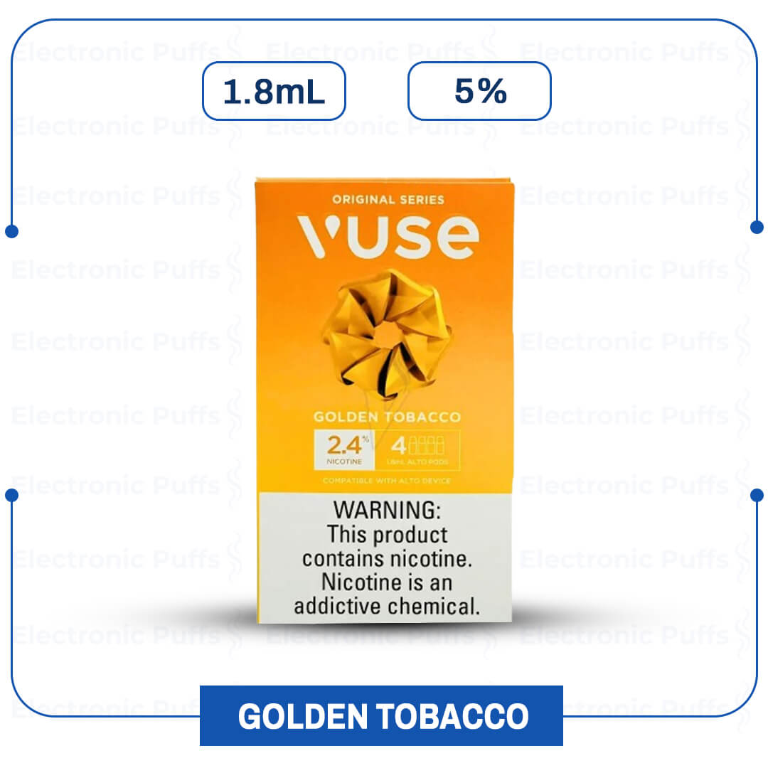 Vuse ALTO Pods – Golden Tobacco 5% 2 PACK – Box OF 5