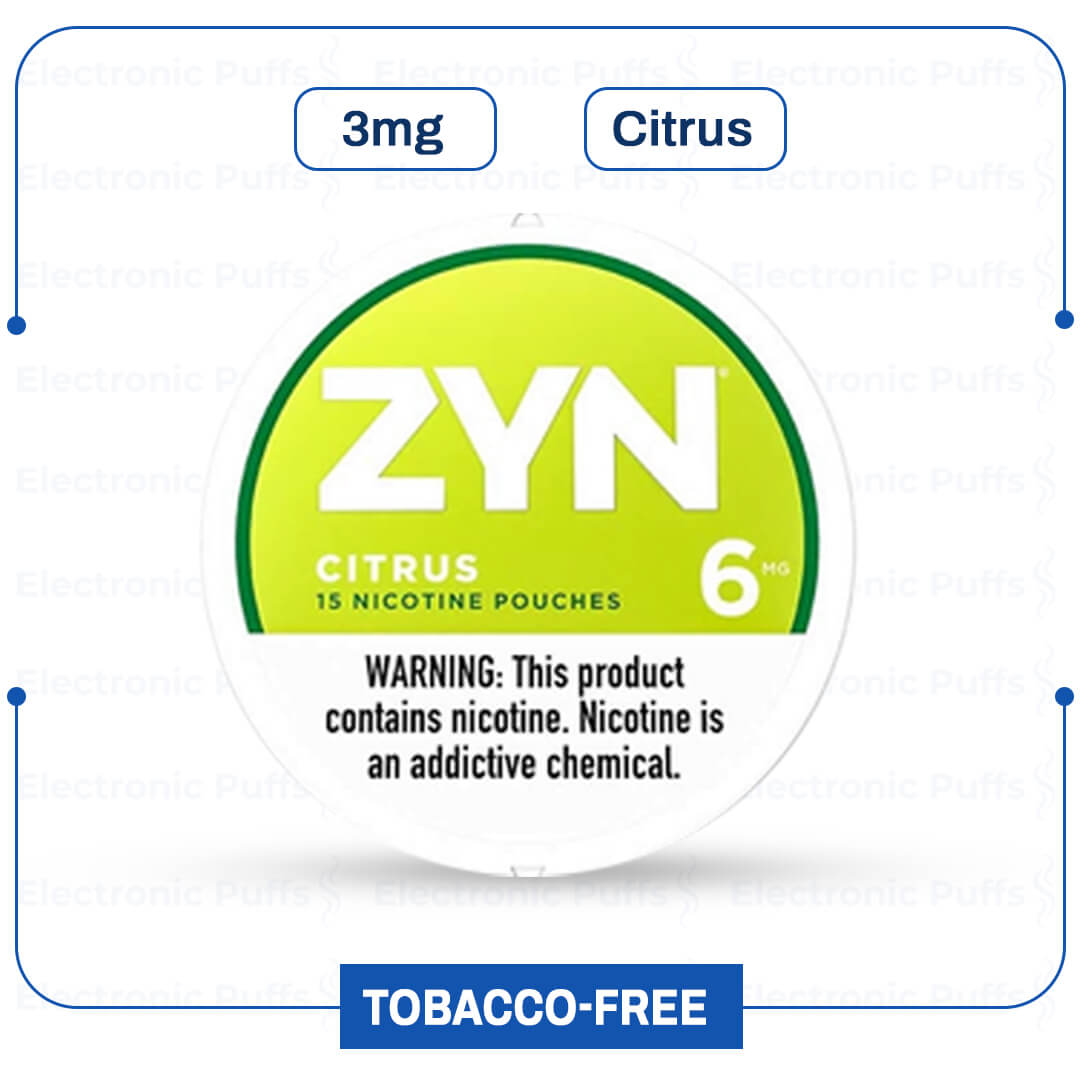 ZYN Citrus 6MG – 5 Can Roll