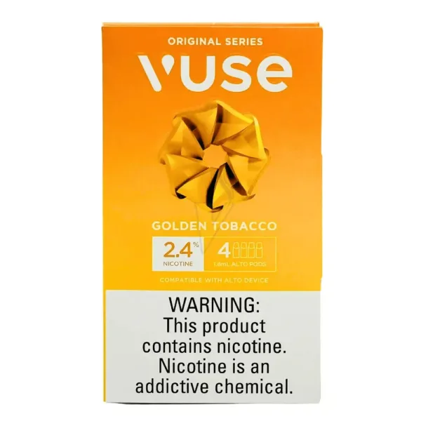 Vuse ALTO Pods - Golden Tobacco - 1.8% 2PK Box of 5