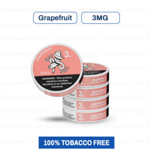 Nic Nac Grapefruit 3MG Nicotine Pouches – 5 Can Roll