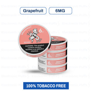 Nic Nac Grapefruit 6MG Nicotine Pouches – 5 Can Roll