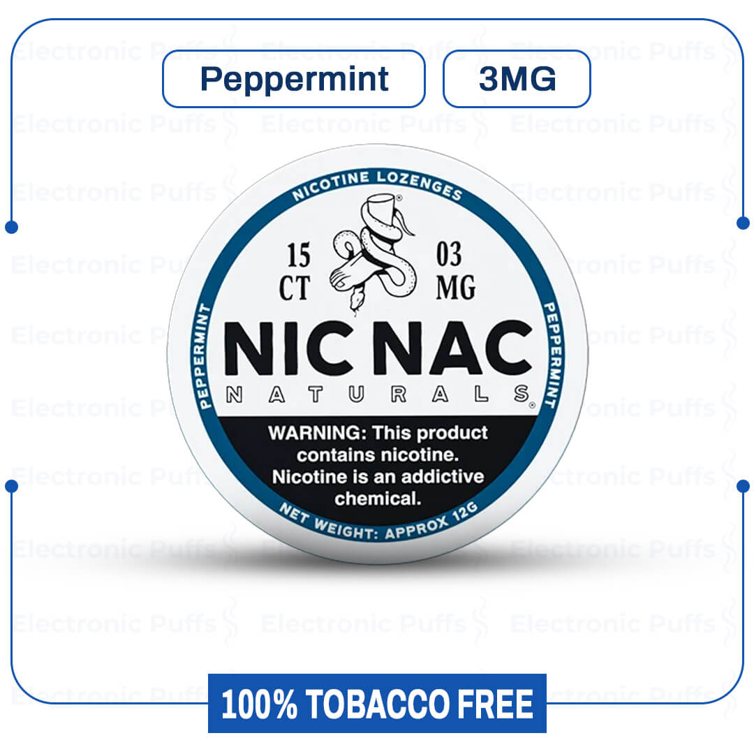 Nic Nac Peppermint 3mg 5 Cans