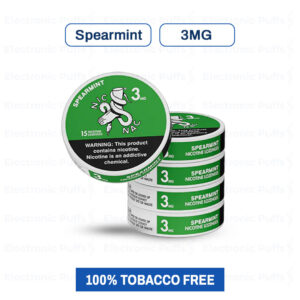 Nic Nac Spearmint 3MG Nicotine Pouches – 5 Can Roll