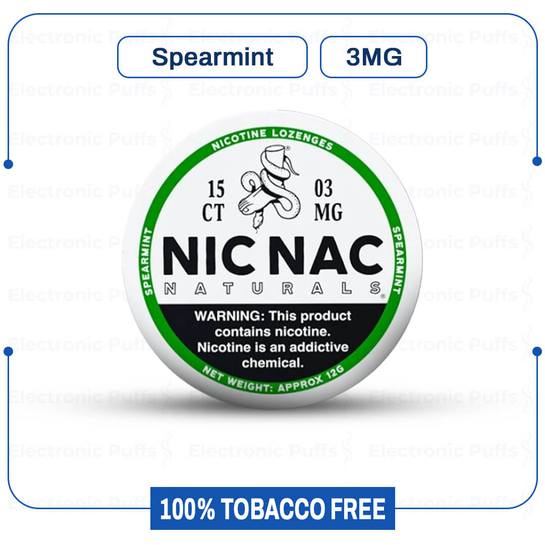 Nic Nac Spearmint 3mg 5 Cans