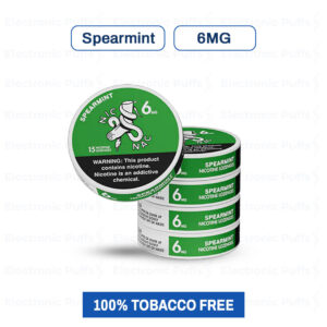 Nic Nac Spearmint 6MG Nicotine Pouches – 5 Can Roll