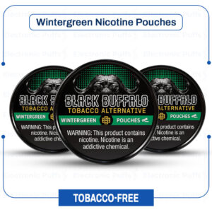 Black Buffalo Wintergreen Nicotine Pouches - 5 Can Roll