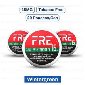 FRE Wintergreen 15MG Nicotine Pouches - 5 Can Roll