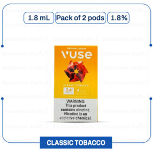 Vuse ALTO Replacement Pods – Classic Tobacco 1.8% 2pk