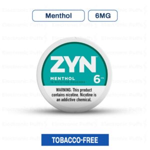 ZYN Menthol 6MG - 5 Can Roll