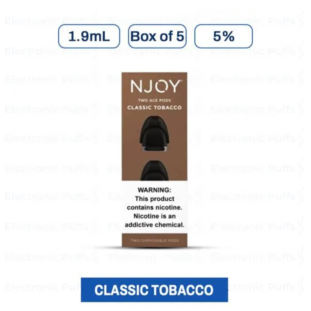 Buy Njoy ACE Classic Tobacco 2CT – Box of 5 Online