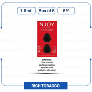 Njoy ACE Pods - Rich Tobacco - 5% - 2CT -Box of 5