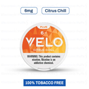 Velo Plus Citrus Chill 6MG Nicotine Pouches – 5 Can Roll