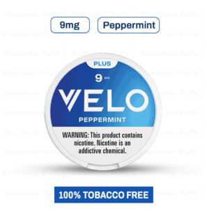 Velo Plus Peppermint 9MG Nicotine Pouches – 5 Can Roll