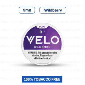 Velo Plus Wildberry 9MG Nicotine Pouches – 5 Can Roll