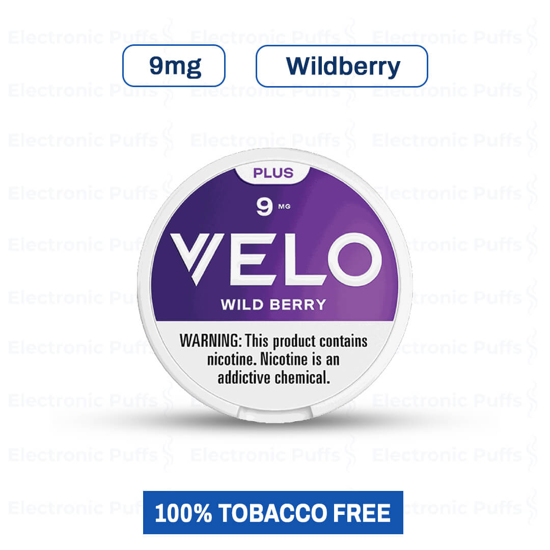 Velo Plus Wildberry 9MG Nicotine Pouches – 5 Can Roll