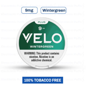 Velo Plus Wintergreen 9MG Nicotine Pouches – 5 Can Roll