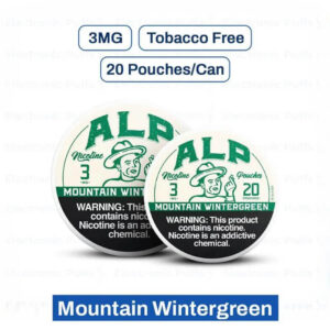 ALP Mountain Wintergreen 3MG Nicotine Pouches – 5 Can Roll