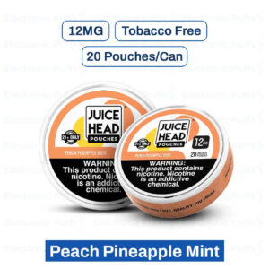 Juice Head Peach Pineapple Mint 12MG – 5 Can Roll