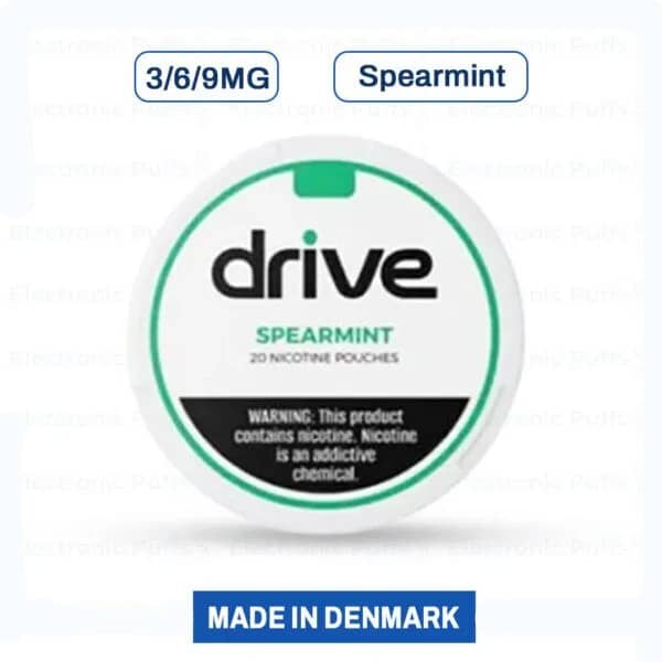 Drive Nicotine Pouches – Spearmint – 5 Can Roll