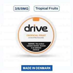Drive Nicotine Pouches – Tropical Fruits – 5 Can Roll