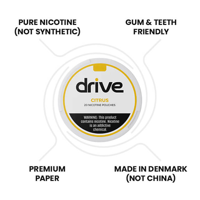 Drive Nicotine Pouches – Citrus – 5 Can