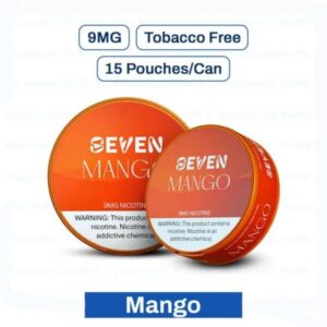 Seven Nicotine Pouches Mango 9MG – 5 Can Roll