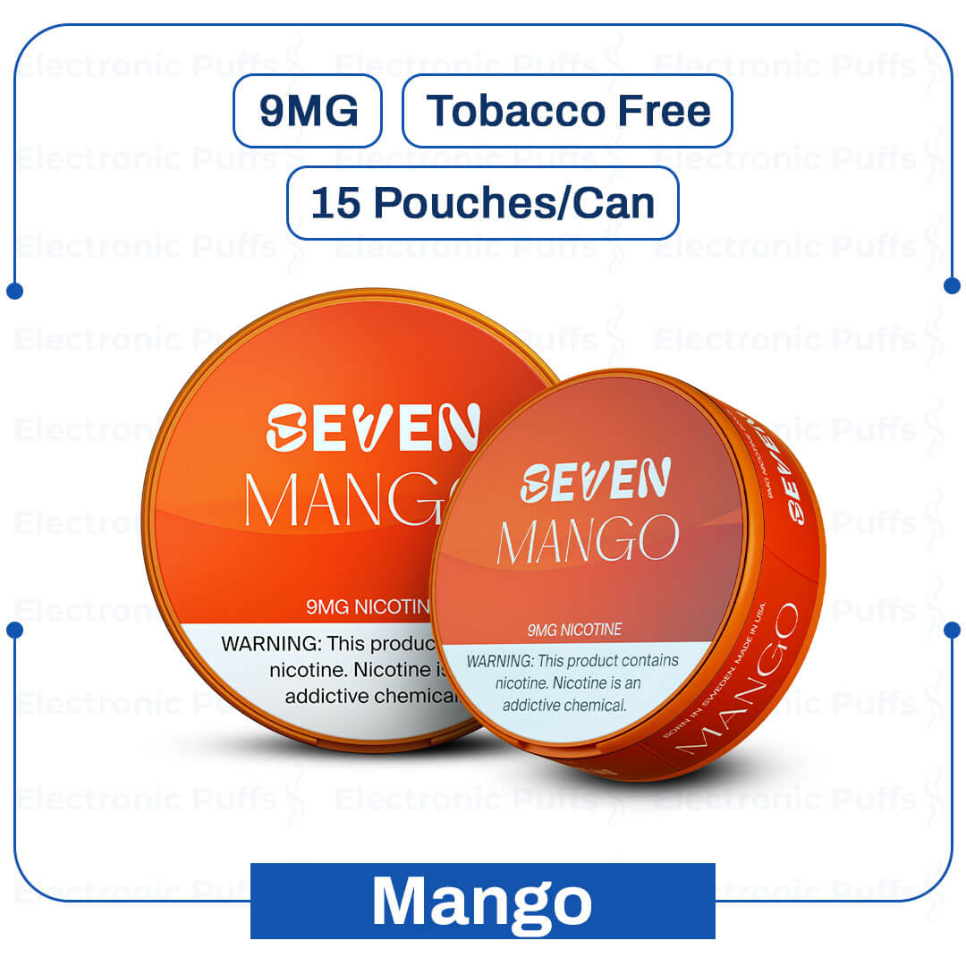 Seven Nicotine Pouches – Mango – 9MG