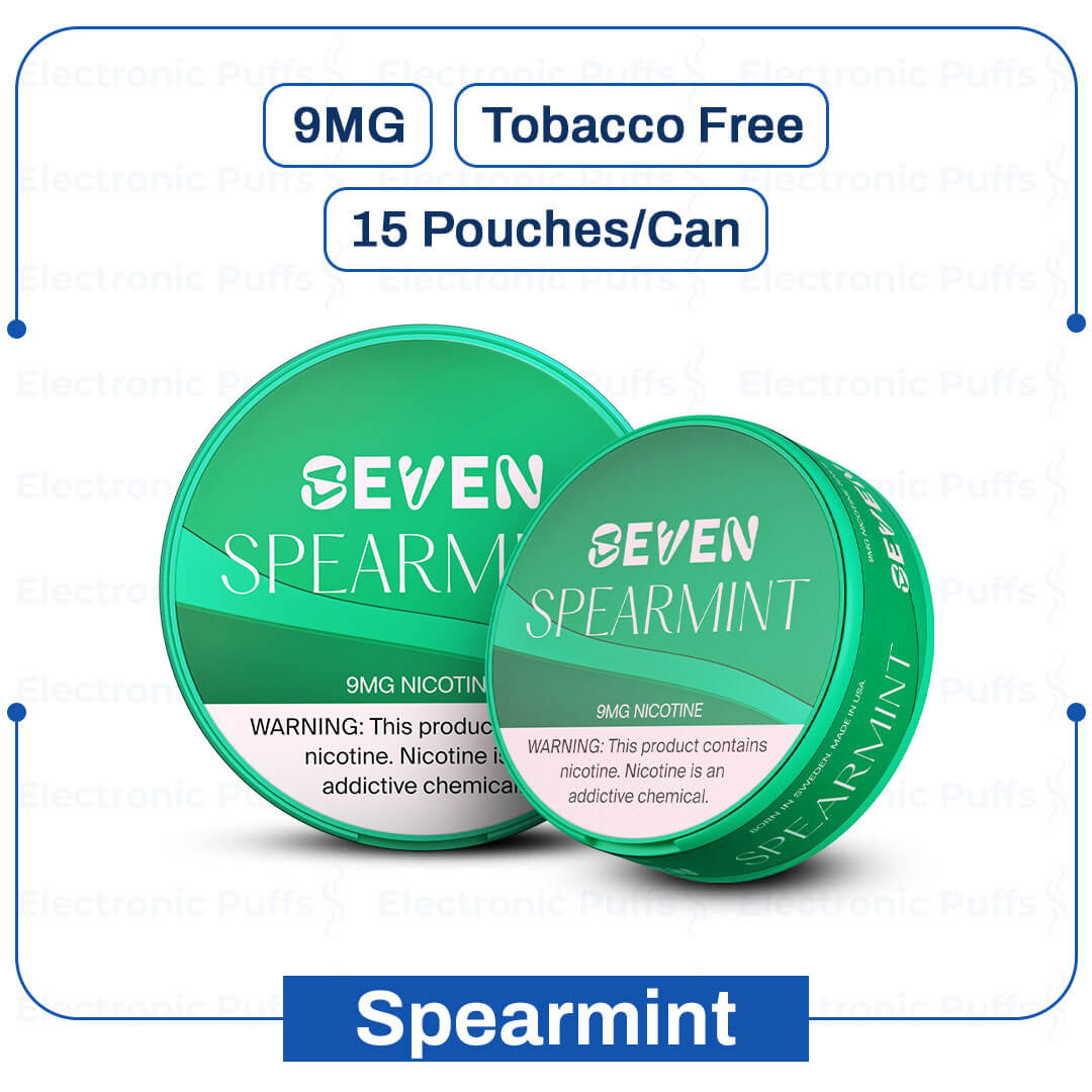 Seven Nicotine Pouches – Spearmint – 9MG