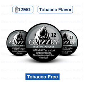 Grizzly Original 12MG Nicotine Pouches – 5 Can Roll