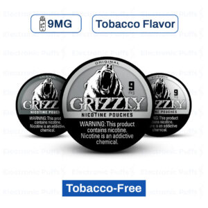 Grizzly Original 9MG Nicotine Pouches – 5 Can Roll
