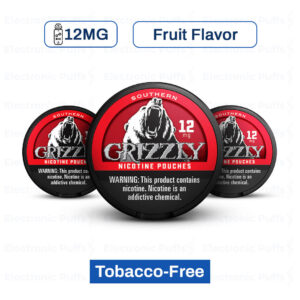 Grizzly Southern 12MG Nicotine Pouches – 5 Can Roll