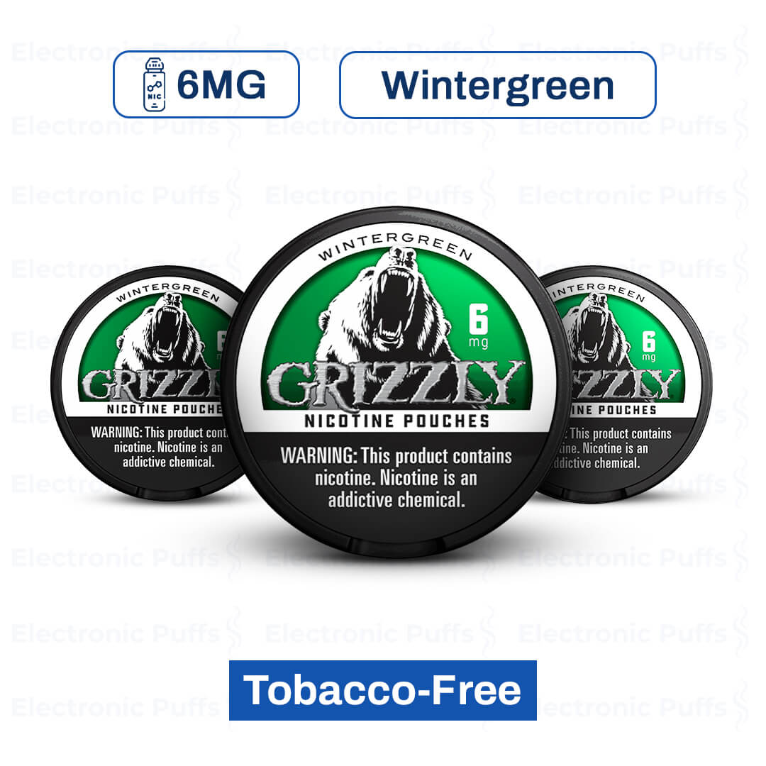 Buy Grizzly Wintergreen 6MG Nicotine Pouches Online