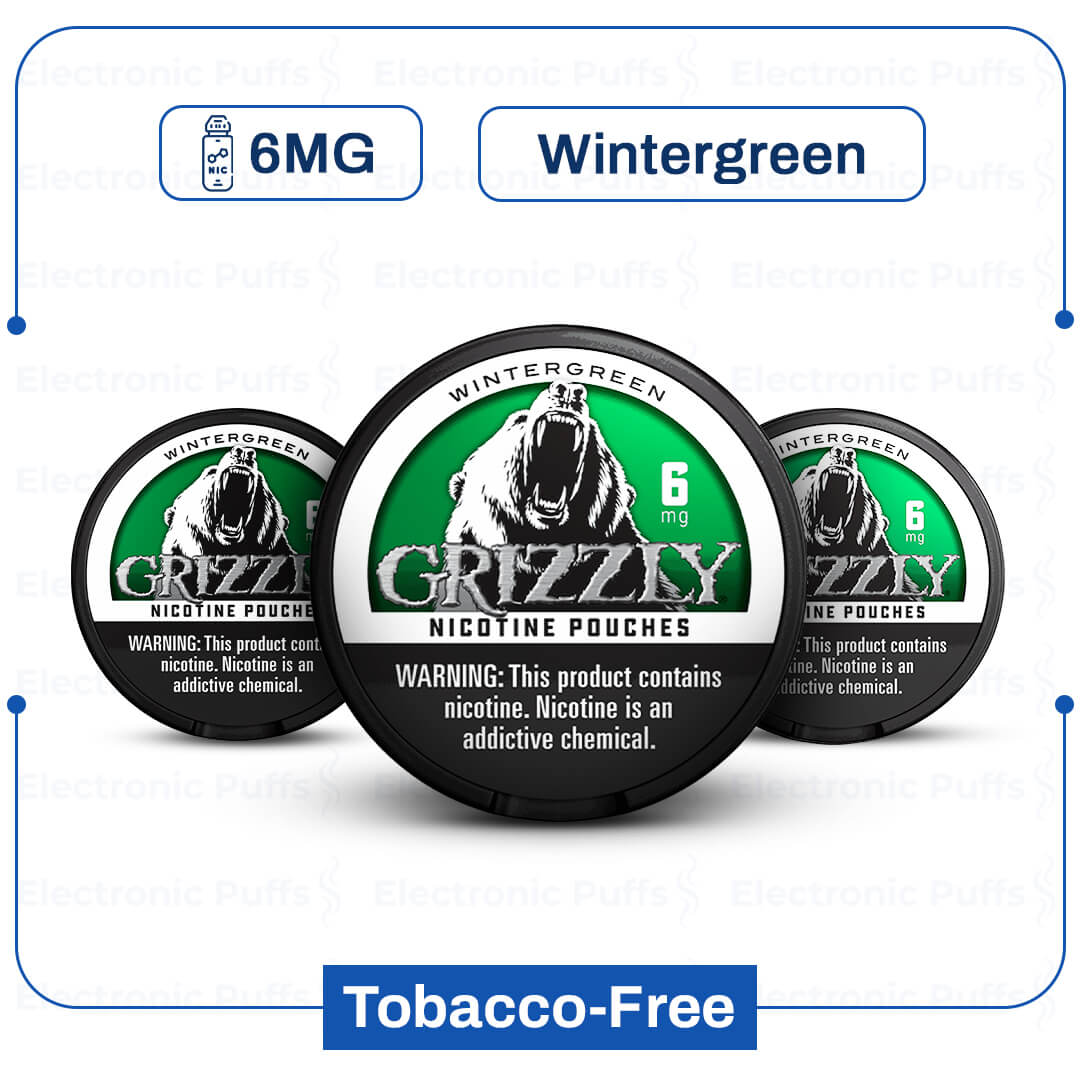 Grizzly Wintergreen 6 mg Nicotine Pouch