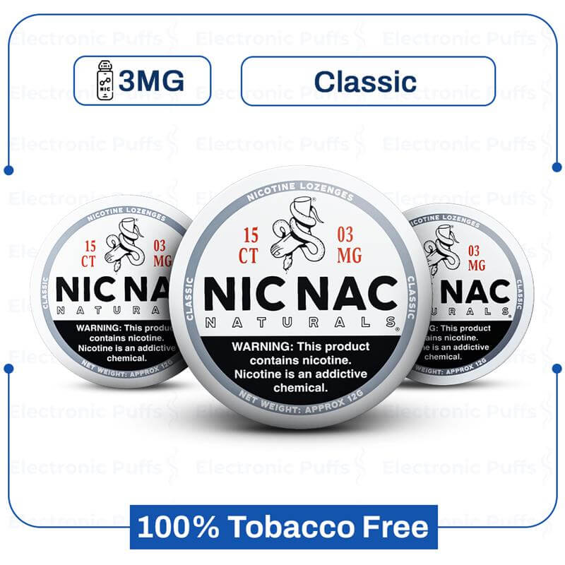 Nic Nac Classic 3mg 5 Cans