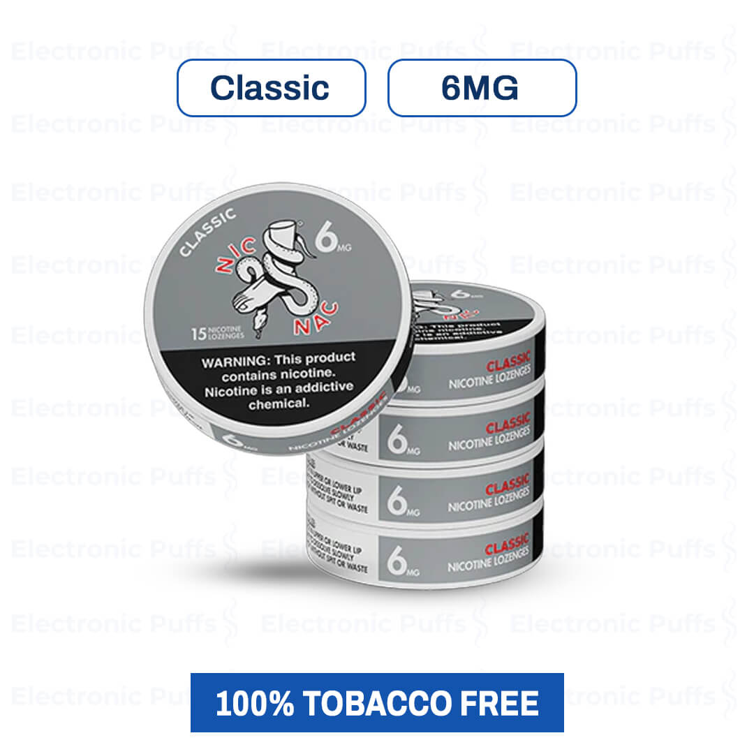 Nic Nac Classic 6MG Nicotine Pouches – 5 Can Roll