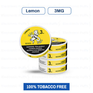 Nic Nac Lemon 3MG Nicotine Pouches – 5 Can Roll