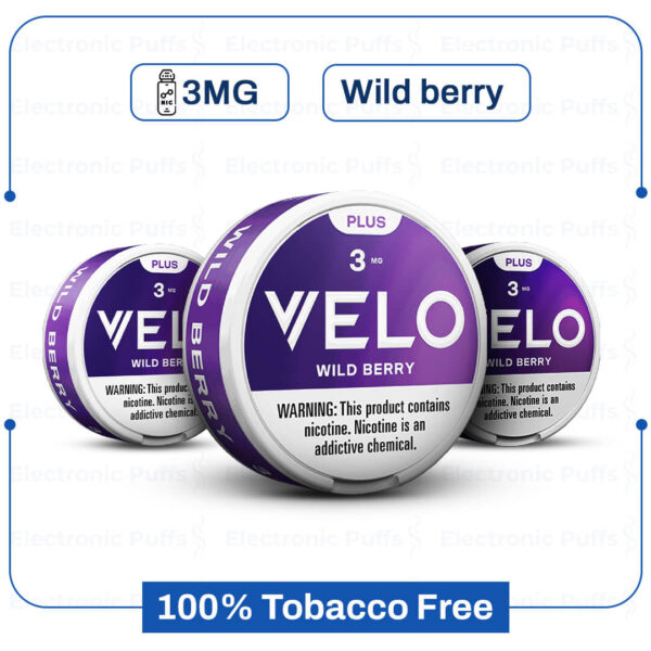 Velo Plus Wildberry 3MG Nicotine Pouch