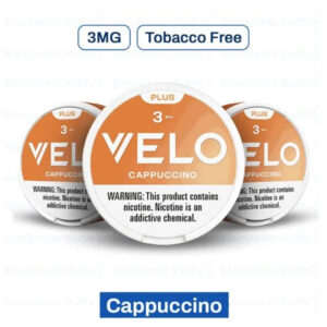 Velo Plus Cappuccino 3MG Nicotine Pouches – 5 Can Roll
