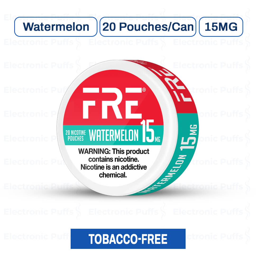 FRE Watermelon 15MG Nicotine Pouches – 5 Can Roll