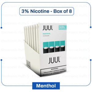 Juul Menthol Pods 3% 4PK - Box of 8