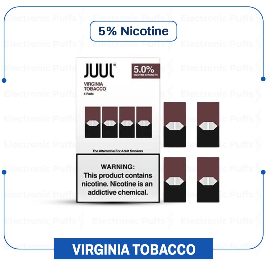 Juul Virginia Tobacco Pods 5% – 4PK