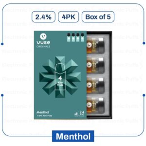 Vuse Alto Menthol Pods 2.4% - 4PK - Box of 5