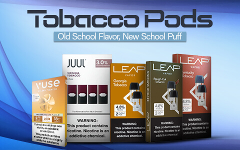 tobacco pods mobile banner