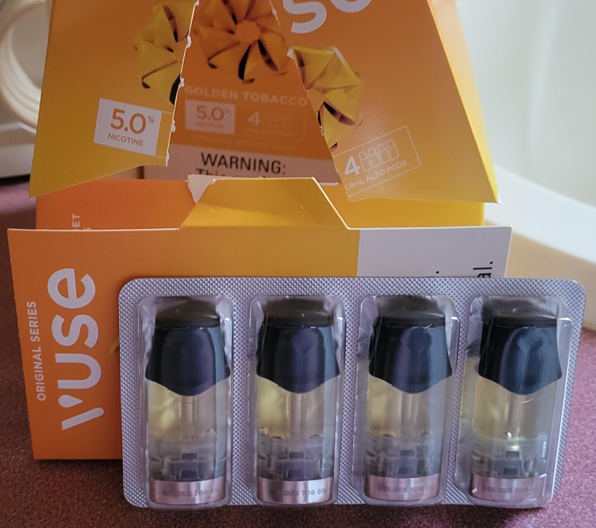 Buy VUSE Alto Golden Tobacco Pods 4 Pk Online | Box of 5