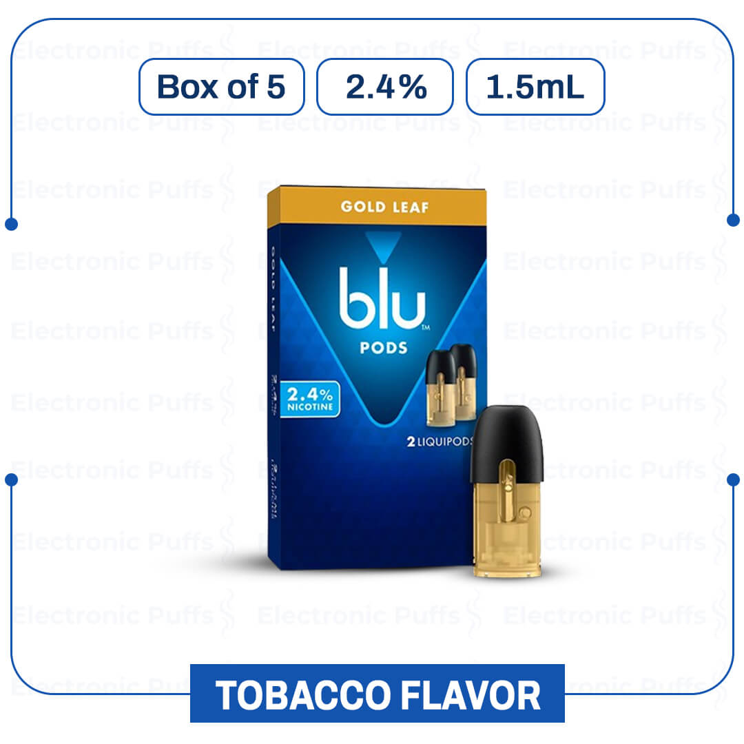 MY BLU GOLD LEAF Liquidpods – Box of 5