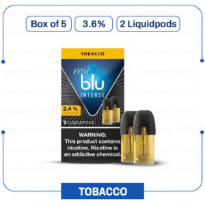 MY BLU Intense Tobacco 3.6% Liquidpods – Box of 5
