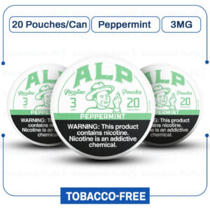 ALP Peppermint 3mg Nicotine Pouches - 5 Can Roll