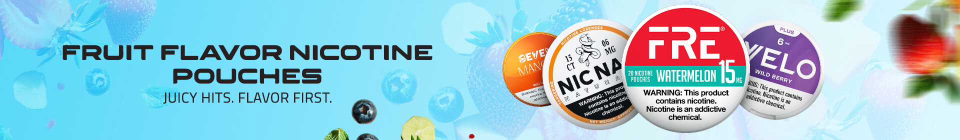 Fruit flavor nicotine pouches